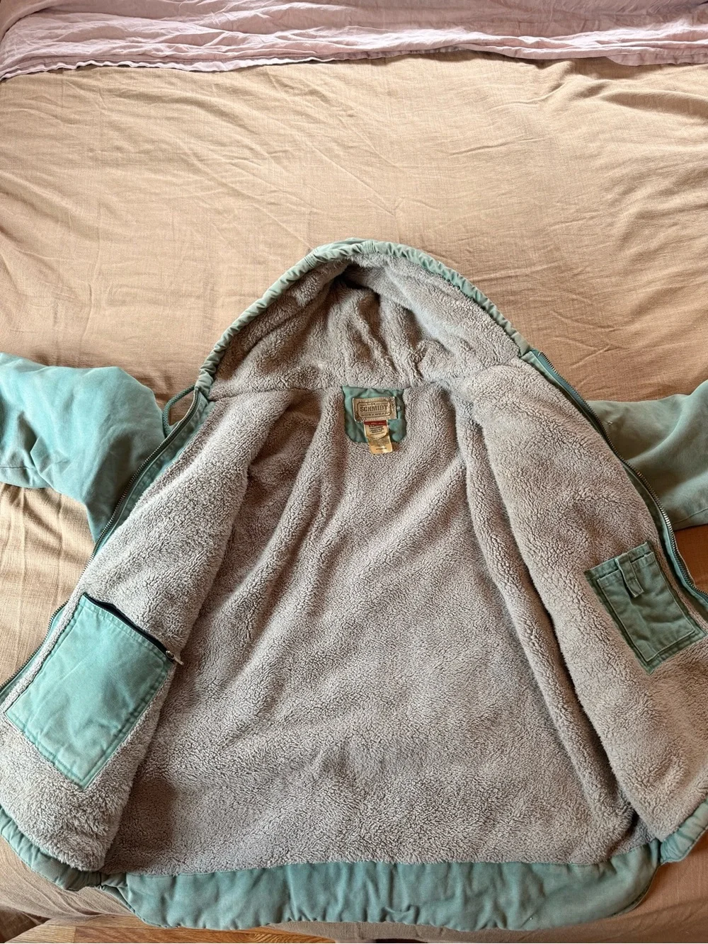 Schmidt workwear Women's XL Hooded Jacket in Sage Green
